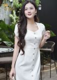  Đầm midi dáng ôm dự tiệc - TFL829WHT 