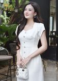  Đầm midi dáng ôm dự tiệc - TFL829WHT 