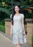  Đầm midi dáng ôm chất gấm tafta - TFL829GTWHT 