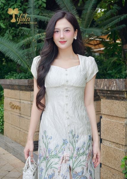  Đầm gấm tafta dáng ôm - TFL829 