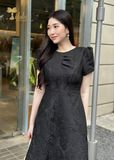  Đầm gấm tafta dáng xoè - TFL921BLK 