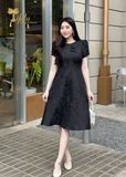  Đầm gấm tafta dáng xoè - TFL921BLK 