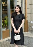  Đầm gấm tafta dáng xoè - TFL921BLK 