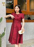  Đầm gấm tafta dáng xoè - TFL921RED 
