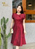  Đầm gấm tafta dáng xoè - TFL921RED 