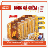  Thùng 6 Hộp Bóng Cá Chẽm Thượng Hạng 600g+, Tặng Kèm Còi sò điệp + Thảo Mộc 