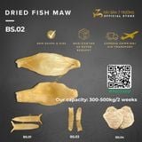  [SỈ] Bong Bóng Cá Xuất Khẩu – BS02 – 巴沙鱼胶 Dried Fish Maw 