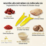  Deal hời - Combo bóng cá chẽm nấu súp bào ngư vi cá, tiềm gà - Sea bass fish maw for soup 