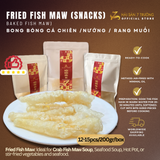  Bong Bóng Cá CHIÊN PHỒNG Nấu Súp cua – FRIED FISH MAW / BAKED FISH MAW 