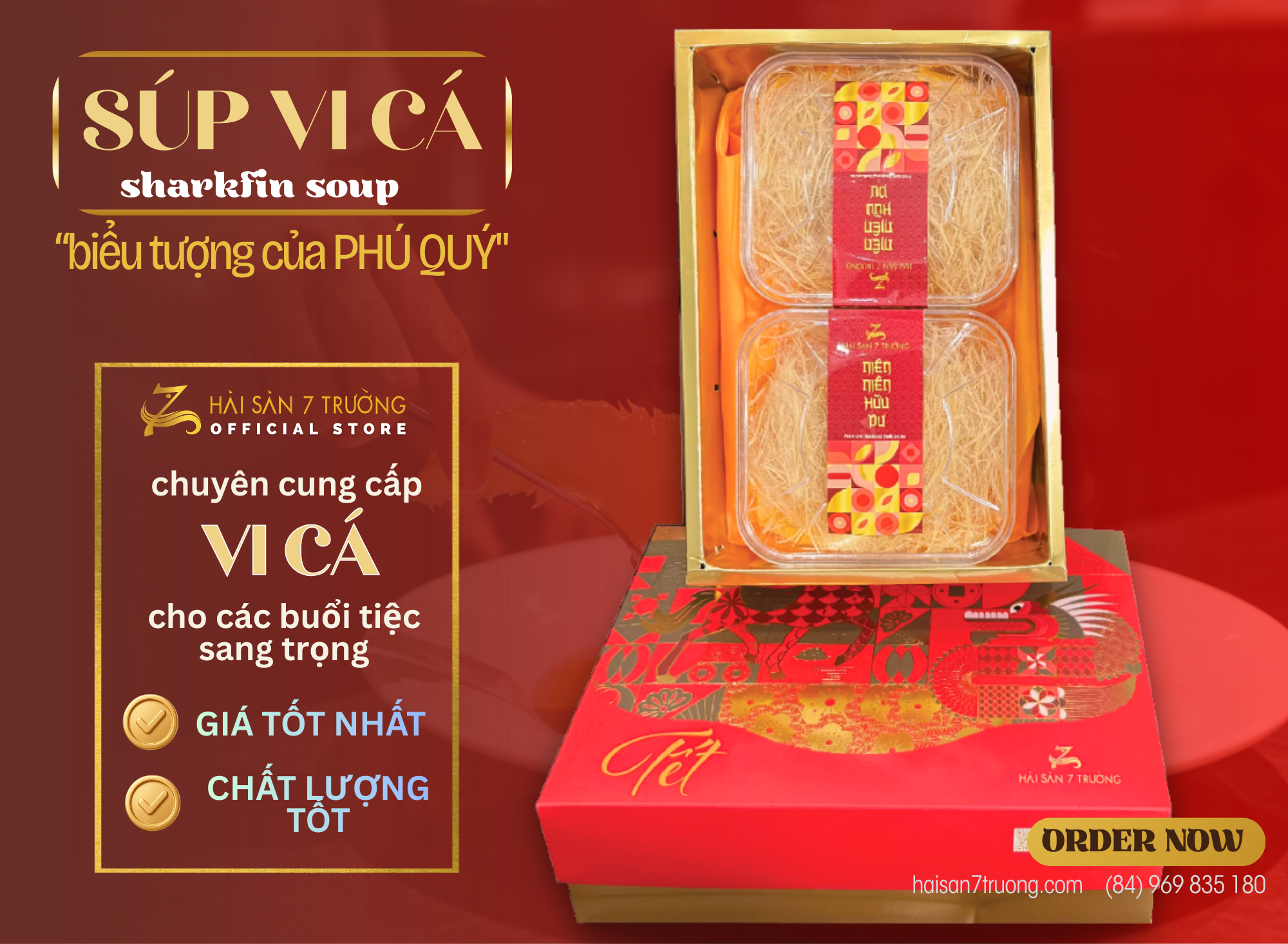  [Gift Set] Vi Cá Thượng Hạng 100gr (Niên Niên Hữu Dư) - Shark Fin Soup 