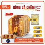  Thùng 3 Hộp Bóng Cá Chẽm Thượng Hạng 300g – Bong Bóng Cá Giàu Collagen, Tặng Kèm Set Vi Cá 