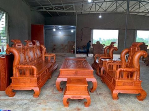 Bộ Bàn Ghế Sofa Phòng Khách Gỗ BG08