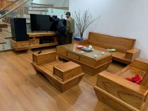 Bộ Bàn Ghế Sofa Phòng Khách Gỗ BG02