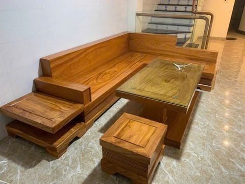 Bộ Bàn Ghế Sofa Phòng Khách Gỗ BG03