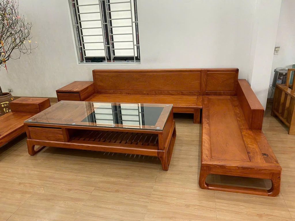 Bộ Bàn Ghế Sofa Phòng Khách Gỗ BG04