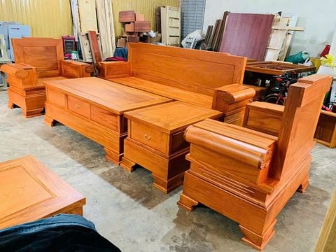 Bộ Bàn Ghế Sofa Phòng Khách Gỗ BG05