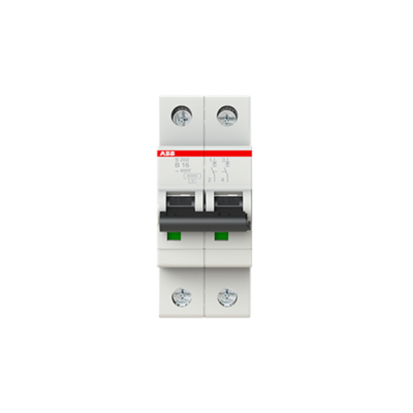  Cầu dao tự động MCB 2P 16A 6kA - S202-B16 2CDS252001R0165 