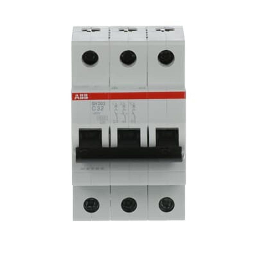 Cầu dao tự động MCB ABB 3P 32A 6KA (SH203-C32) xuất xứ Đức (DE) 2CDS213001R0324 