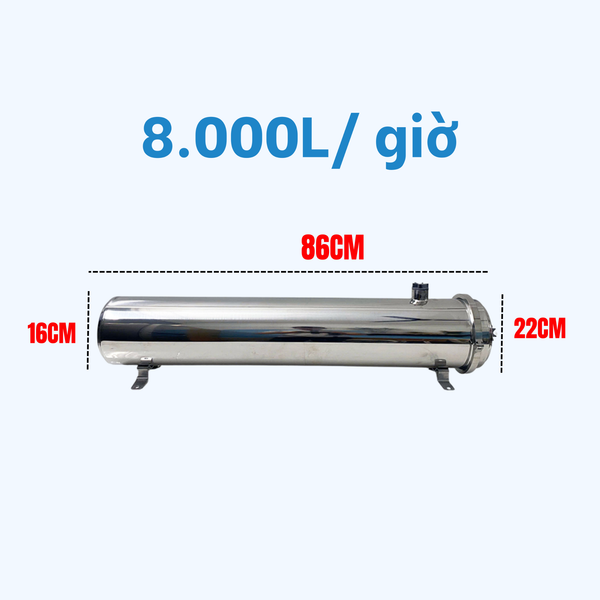 Lọc đầu nguồn UF siêu lọc sử dụng sợi PVDF cán nguội cao cấp GreenLife lọc siêu sạch cho nước đầu vào