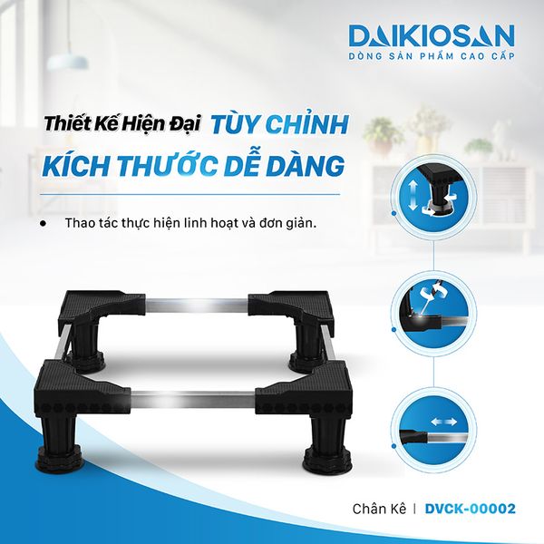Chân kê máy giặt, tủ lạnh Daikiosan DVCK-00002