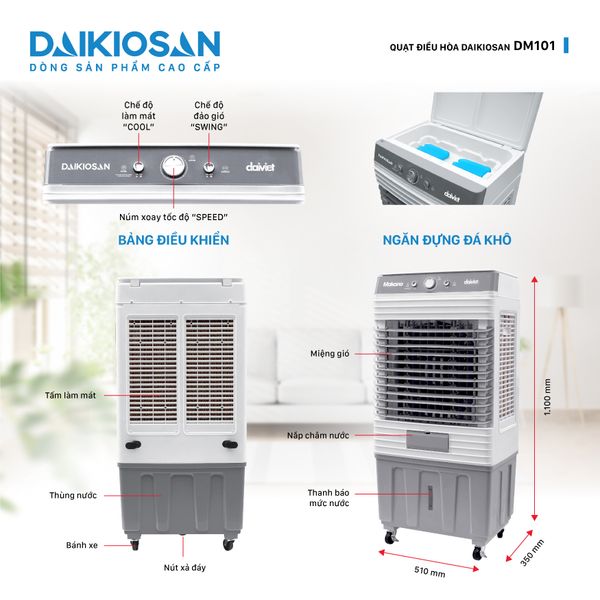 Quạt điều hòa Daikiosan DM101