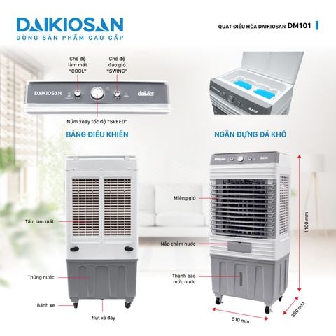 Quạt điều hòa Daikiosan DM101