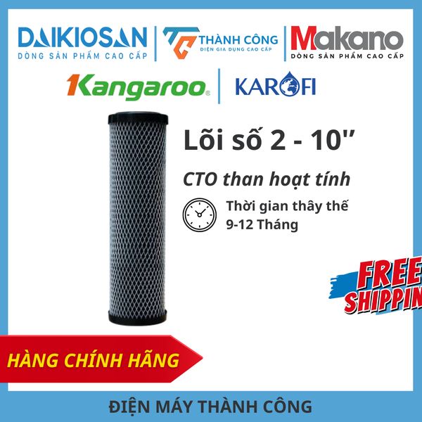 Lõi lọc nước DAIKIOSAN Combo lõi số 1 2 3 lõi lọc nước Đại Việt – PP5, CTO Anthracite, PP1 dùng cho máy RO