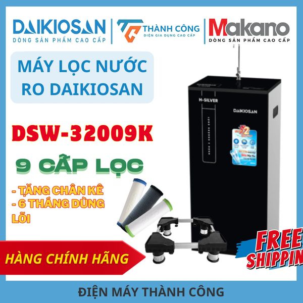 Máy lọc nước RO 9 cấp lọc siêu sạch H-silver Daikiosan DSW-32009K [Hàng chính hãng]
