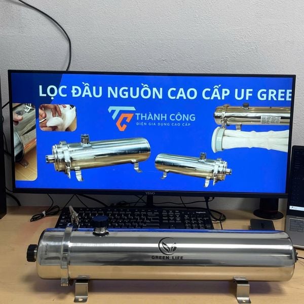 Lọc đầu nguồn UF siêu lọc sử dụng sợi PVDF cán nguội cao cấp GreenLife lọc siêu sạch cho nước đầu vào