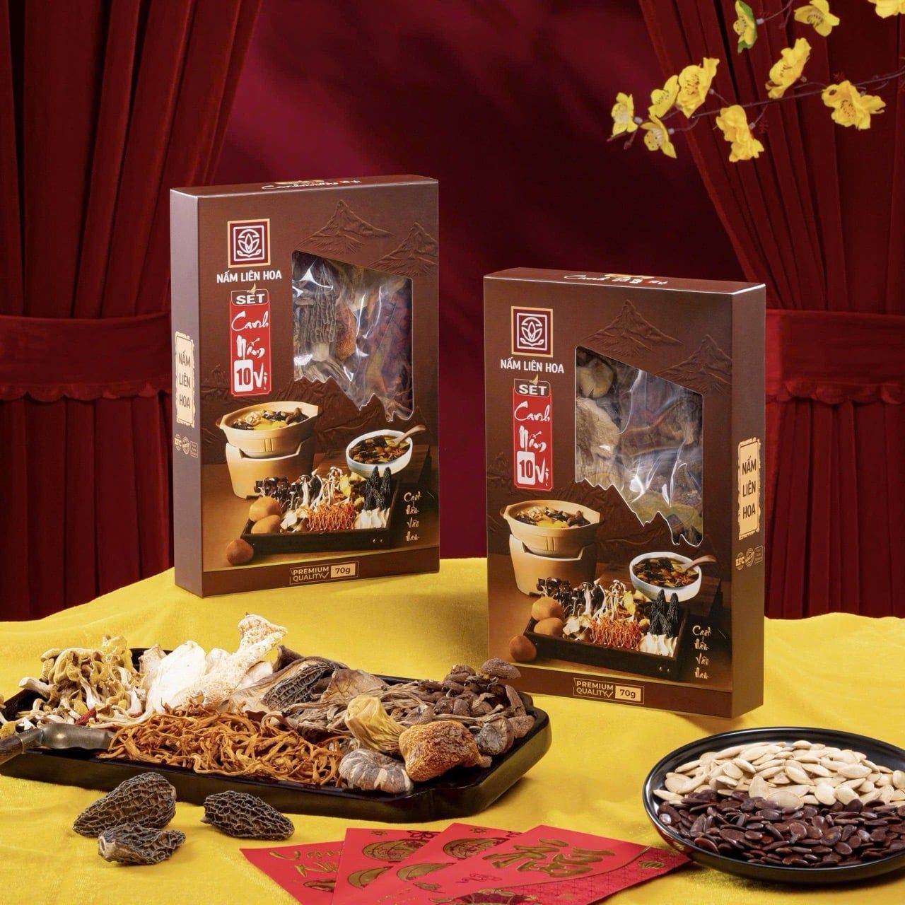  Set Canh Nấm Cao Cấp ( Tặng Cốc Ăn Mì Có Nắp Đậy ) 