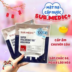Mặt nạ cấp nước ẩm cho da Sur.Medic+ Super Hyaluronic (30g)