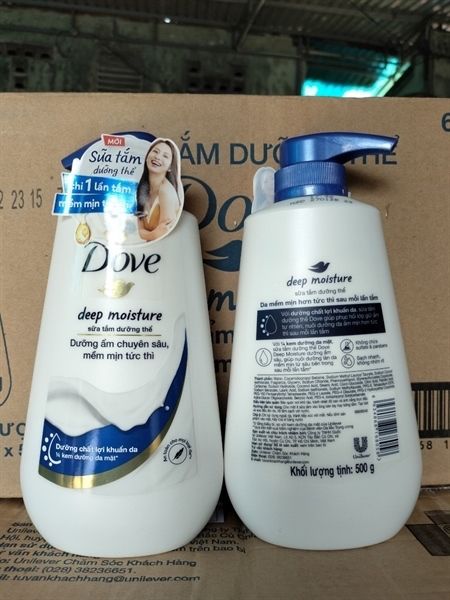 Sữa Tắm Dưỡng Thể Dove Pro-Ceramide Moisture Renew Da Đàn Hồi, Trông Mọng Nước 500g