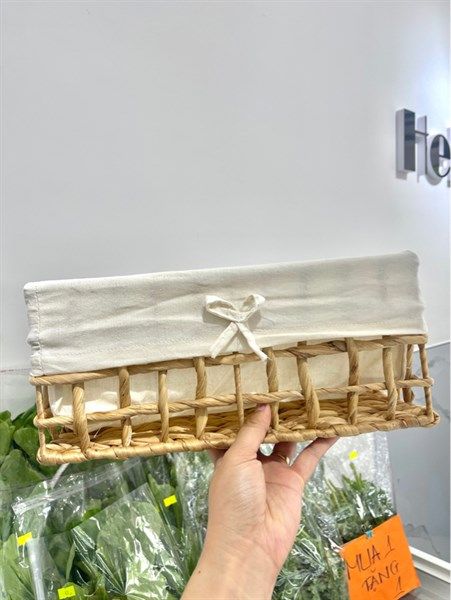 Giỏ trái cây vuông đan thưa nhỏ