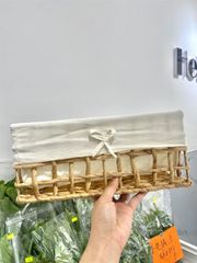 Giỏ trái cây vuông đan thưa nhỏ