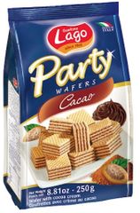 Bánh xốp LAGO Party wafers Cacao (250g)