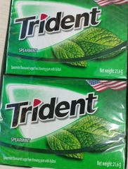 Singum TRIDENT vị spearmint (21.6g)