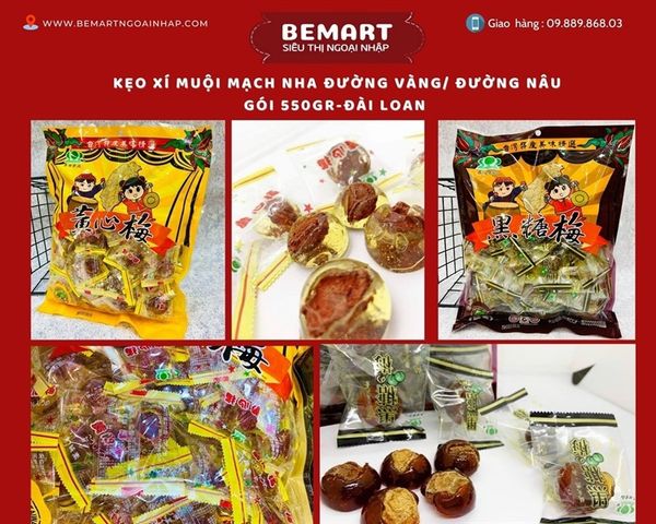 Kẹo xí muội mạch nha nâu (500g)
