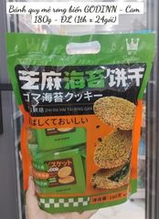 Bánh quy mè vị rong biển Godinn (180g)