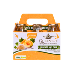 Yến Tươi Hạt Chia QUEENNEST (6x240ml)