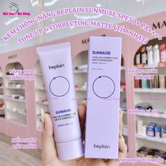 Kem chống nắng Beplain sunmuse tone up & correcting matte sunscreen (50ml)