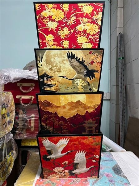 Giỏ Khay Gỗ Dán Hình 2026