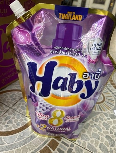 Nước giặt cao cấp lưu hương Haby - tím (2.8kg)