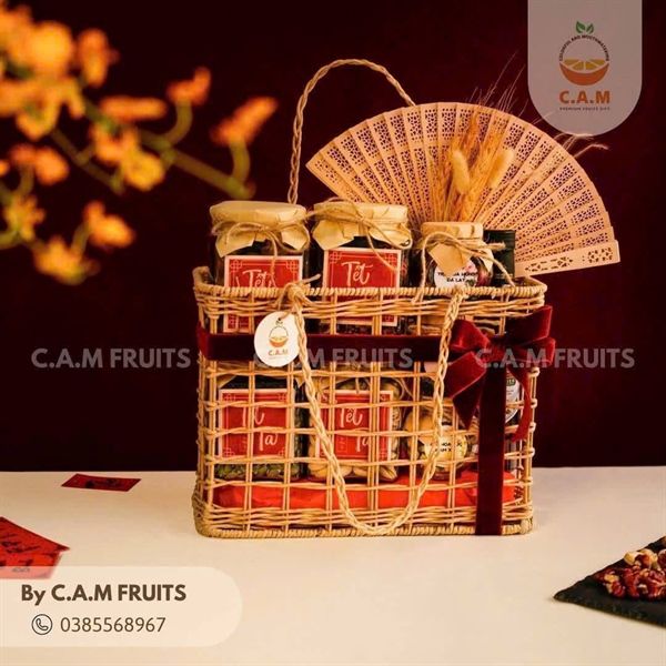 Giỏ sắt đan ô vuông