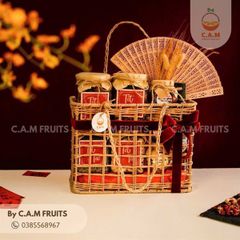 Giỏ sắt đan ô vuông