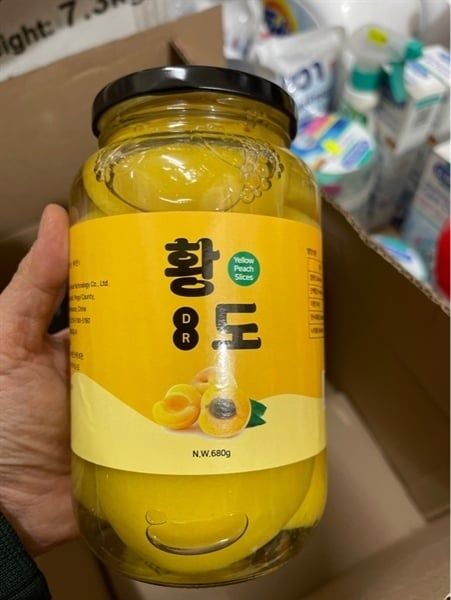 Đào ngâm Hàn Quốc (680g)