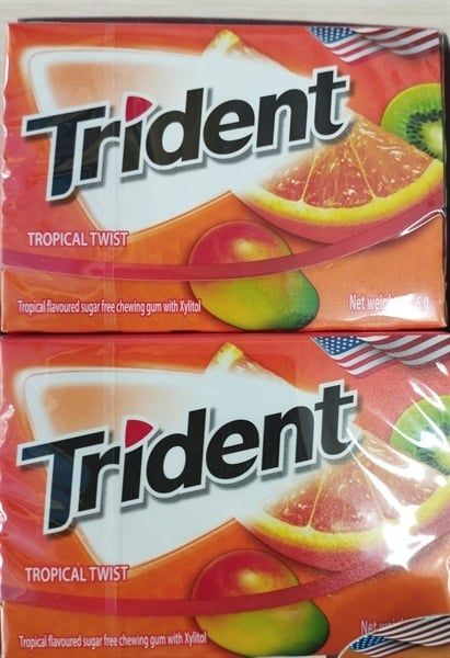 Singum TRIDENT vị tropical twist (21.6g)