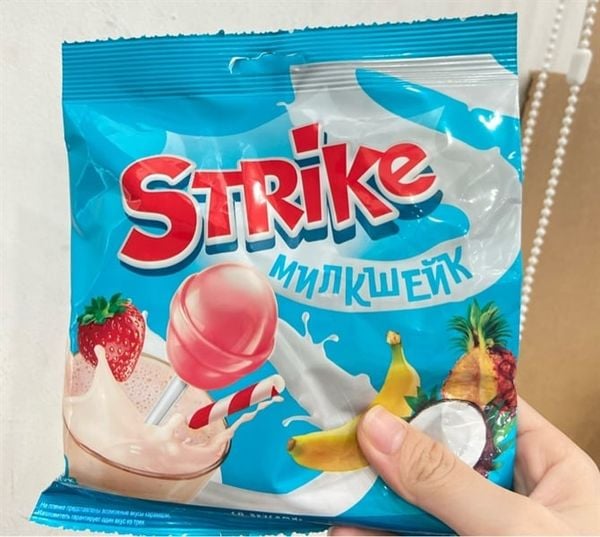 Kẹo mút STRIKE sữa trái cây (113r