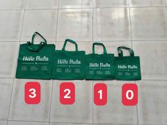 Túi vải HF xanh size 0 (30x28x28)