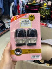 Khử mùi dùng cho ô tô Kobayshi Sawaday Car Clip hương hoa hồng (6ml x2 chai)