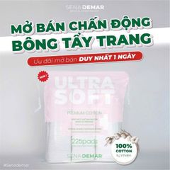 Bông Tẩy Trang Senademar (225 Miếng)